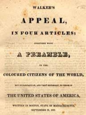 cover image of Appeal by David Walker 1830
